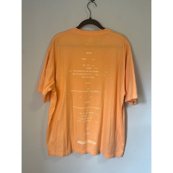 Billie Eilish x Uniqlo x Takashi Murakami Unisex UT T-shirt Orange sz. XL Rare! - Picture 2 of 6
